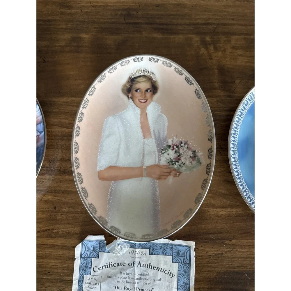 Princess Diana Franklin Mint Limited Edition Set Of 3